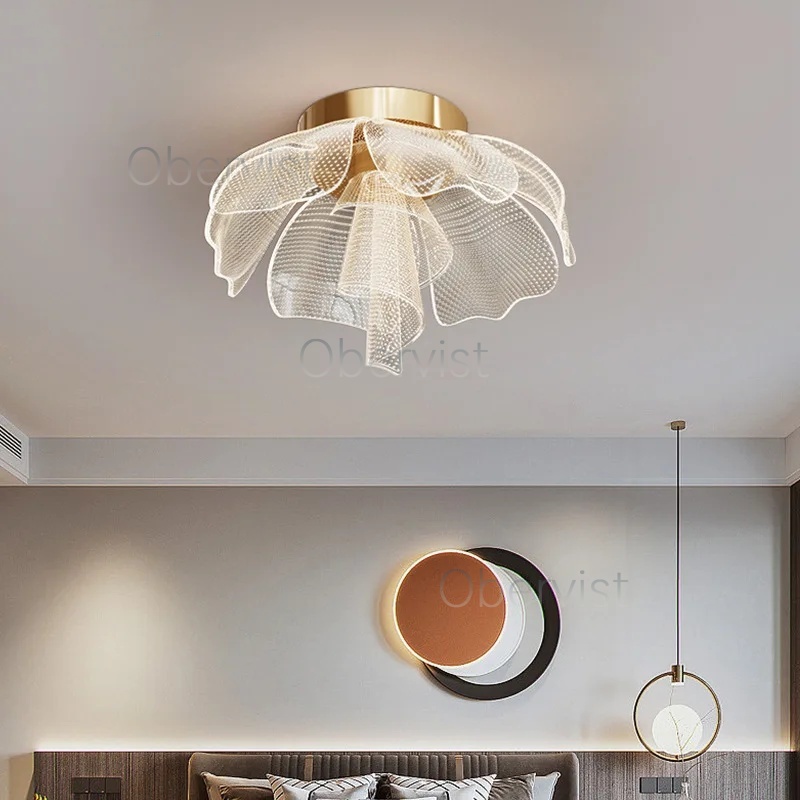 Interior Design Elements - Простая роскошная светодиодная потолочная лампа с